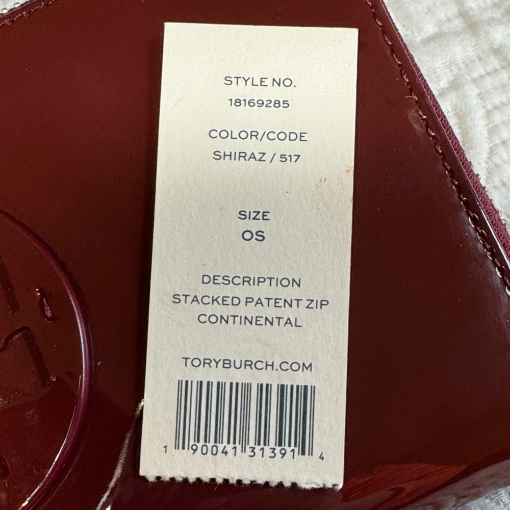 Tory Burch Shiraz Patent Leather Wallet - Picture 13 of 14